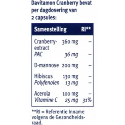 Davitamon Cranberry -Gezondheidsproducten Winkel 1008789 4