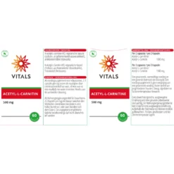Vitals Acetyl-l-carnitine 500 Mg 6 Vitals Acetyl-l-carnitine 500 Mg -Gezondheidsproducten Winkel 1023935 3