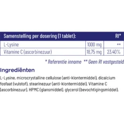 Vitakruid L-Lysine 1000 Mg -Gezondheidsproducten Winkel 1023993 4