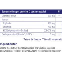 Vitakruid Groene Thee & Bioperine -Gezondheidsproducten Winkel 1029940 5