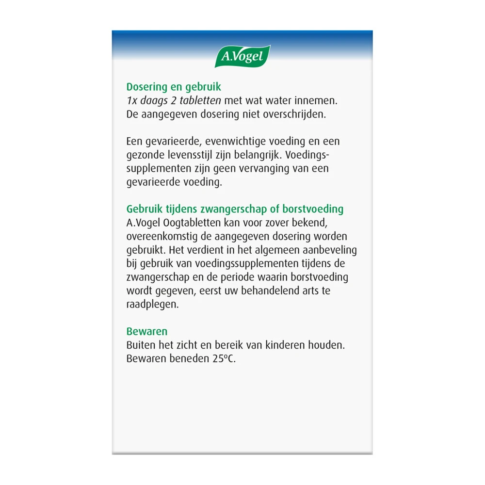 A.Vogel Oogtabletten 3 A.Vogel Oogtabletten - Afbeelding 3