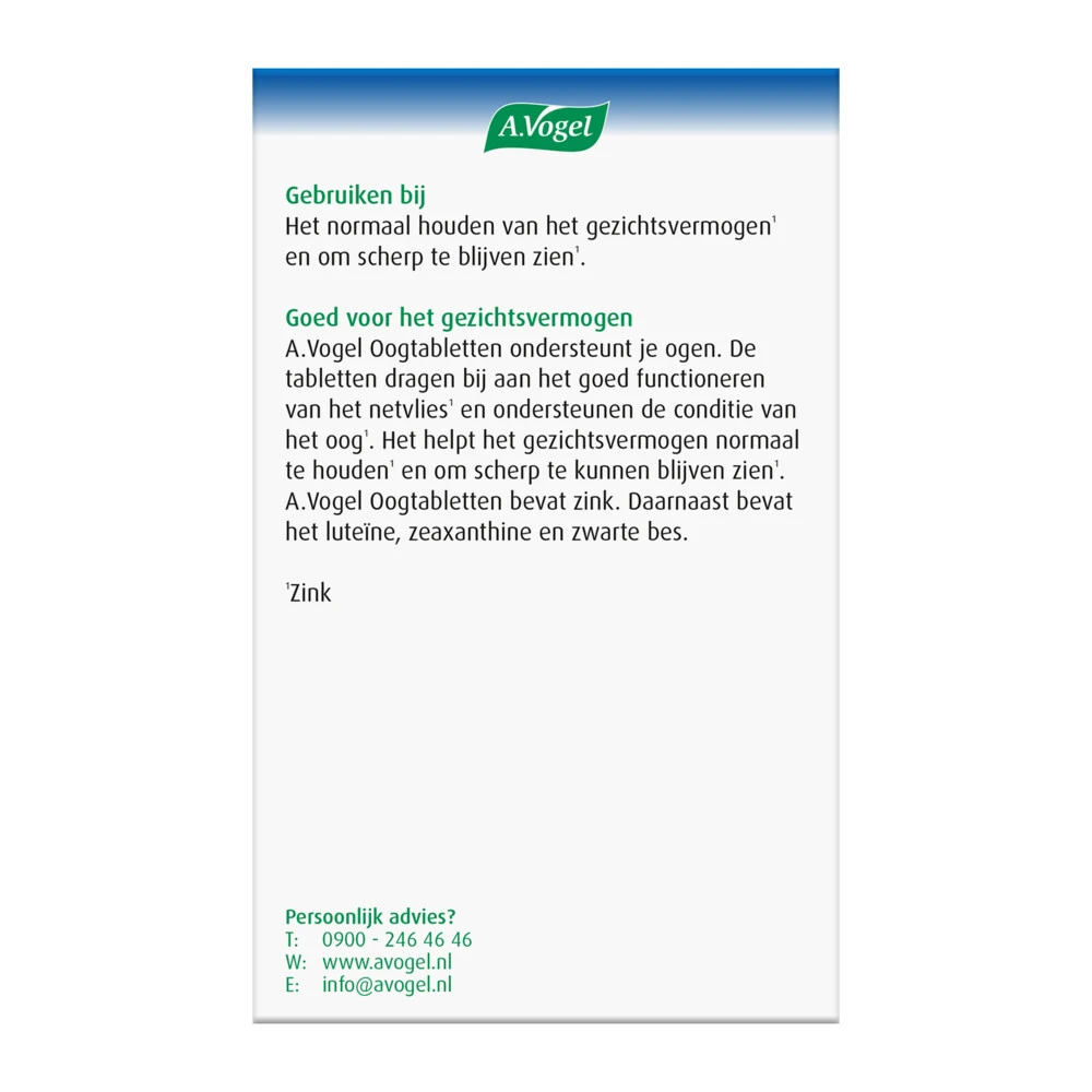 A.Vogel Oogtabletten 4 A.Vogel Oogtabletten - Afbeelding 4