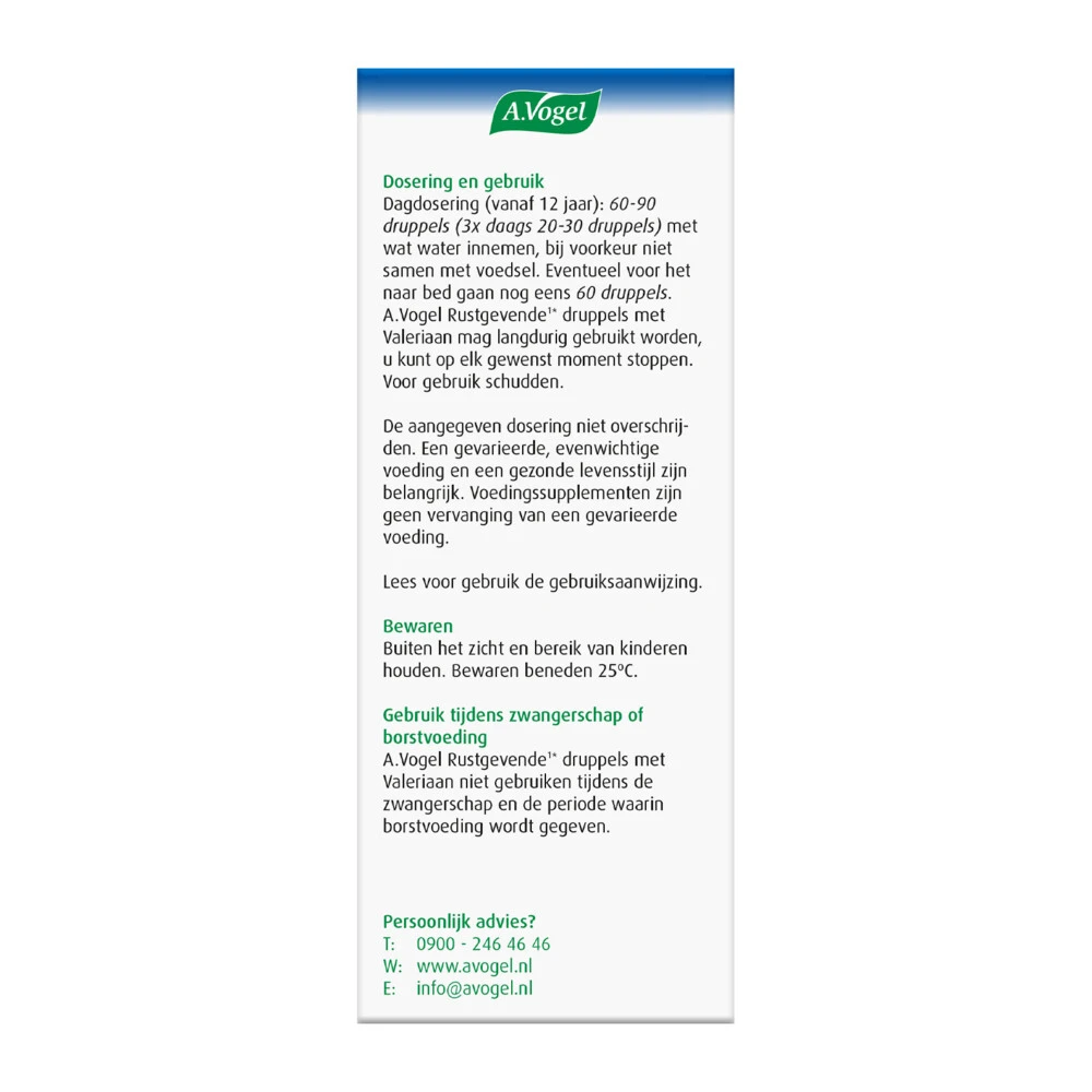 3x A.Vogel Valeriaan Druppels 3 3x A.Vogel Valeriaan Druppels - Afbeelding 3