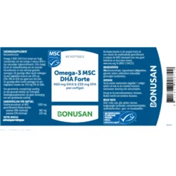 Bonusan Omega 3 MSC DHA Forte -Gezondheidsproducten Winkel 1033018 3