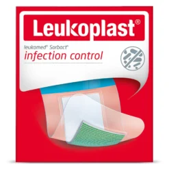 3x Leukoplast Leukomed® Sorbact® Bacteriënbindende Eilandpleister 8 Cm X 10 Cm
