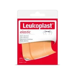 10x Leukoplast Elastic Wondpleisters Elastisch 1 M X 8 Cm