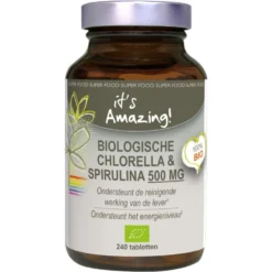 Itu0027s Amazing Biologische Chlorella & Spirulina 500 Mg
