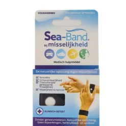 Sea Band Polsband Bij Misselijkheid Zwart