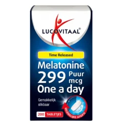 2x Lucovitaal Melatonine Puur 0,299mg Time Released