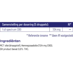 Vitakruid CBD Olie 5% Full Spectrum -Gezondheidsproducten Winkel 1050582 4