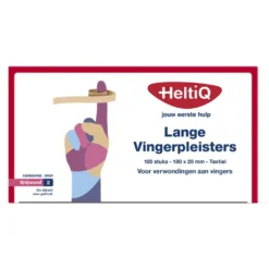3x HeltiQ Lange Vingerpleisters Textiel 180 X 20 Mm