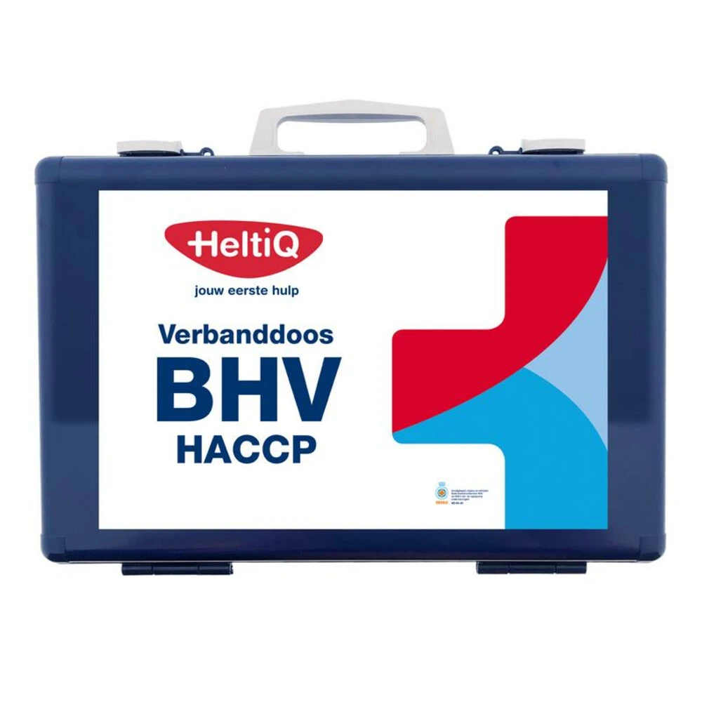 3x HeltiQ BHV Verbanddoos Modulair HACCP Blauw 1 3x HeltiQ BHV Verbanddoos Modulair HACCP Blauw