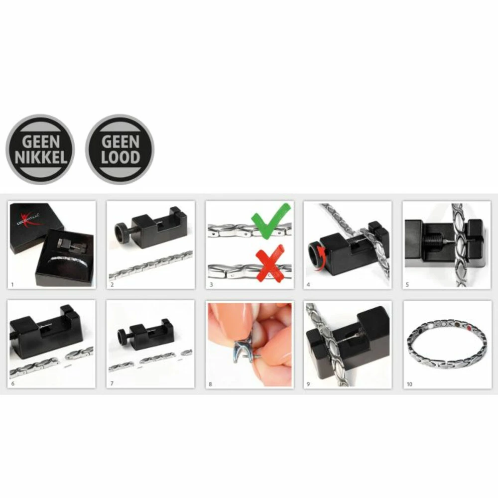 Lucovitaal Yinmagnetic Magneet Armband Goud 6 Lucovitaal Yinmagnetic Magneet Armband Goud - Afbeelding 6