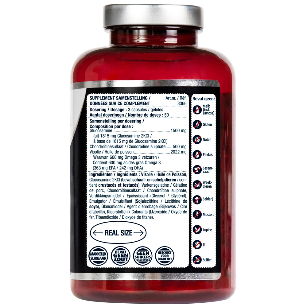 Lucovitaal Glucosamine Chondroitine Visolie 2 Lucovitaal Glucosamine Chondroitine Visolie - Afbeelding 2