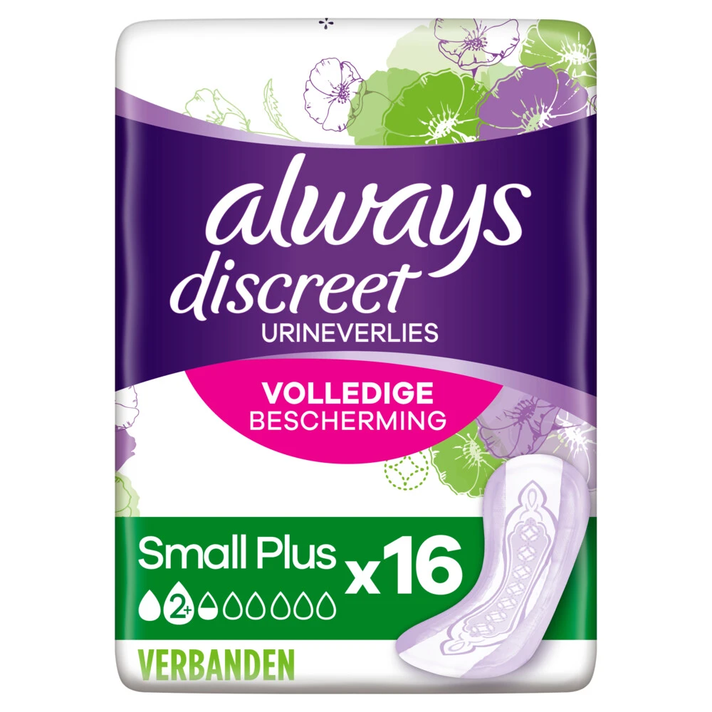 Always® 4x Always Discreet Night Small Plus Incontinentieverband Voor De Nacht 1 Always® 4x Always Discreet Night Small Plus Incontinentieverband Voor De Nacht