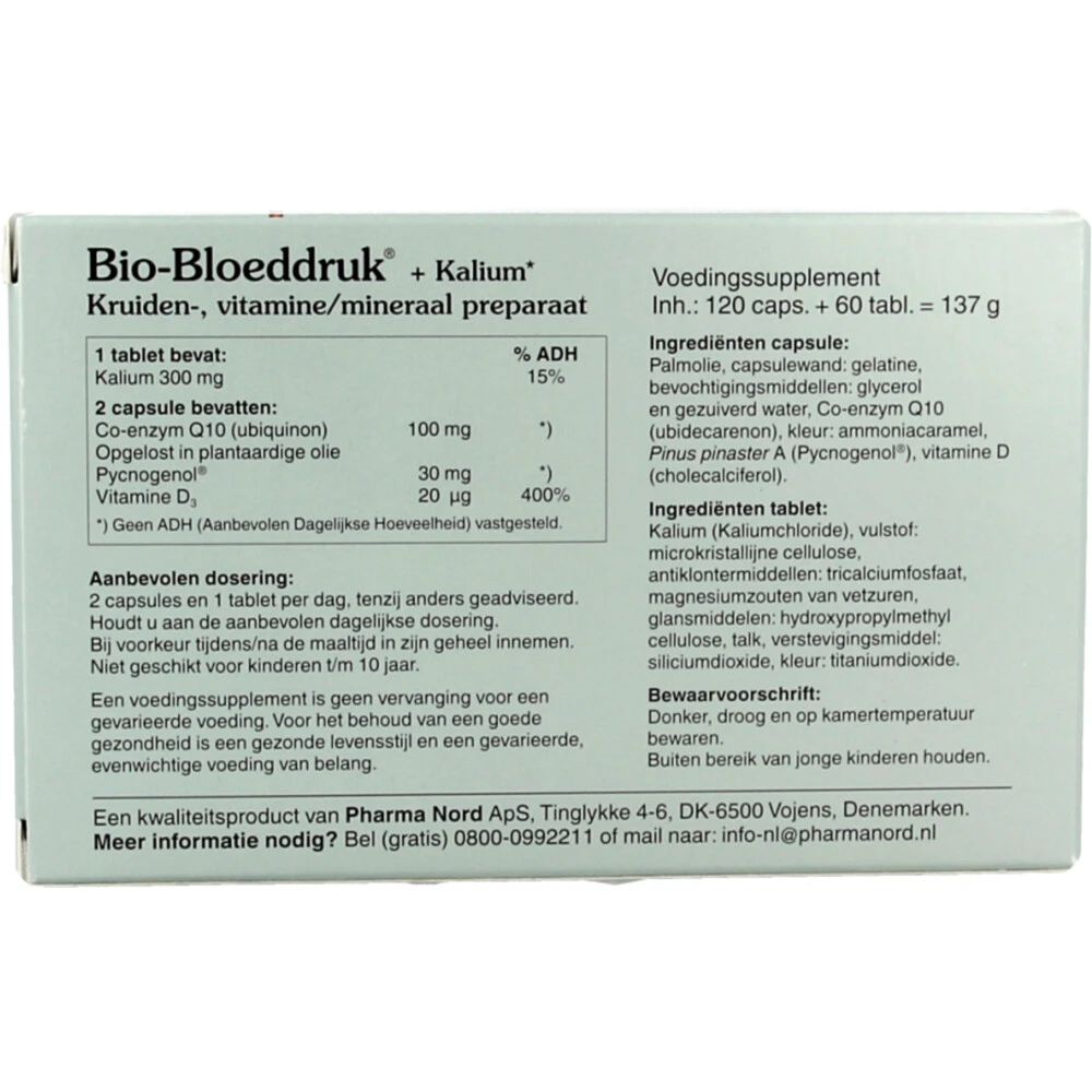 Pharma Nord Bio-Bloeddruk + Kalium 2 Pharma Nord Bio-Bloeddruk + Kalium - Afbeelding 2
