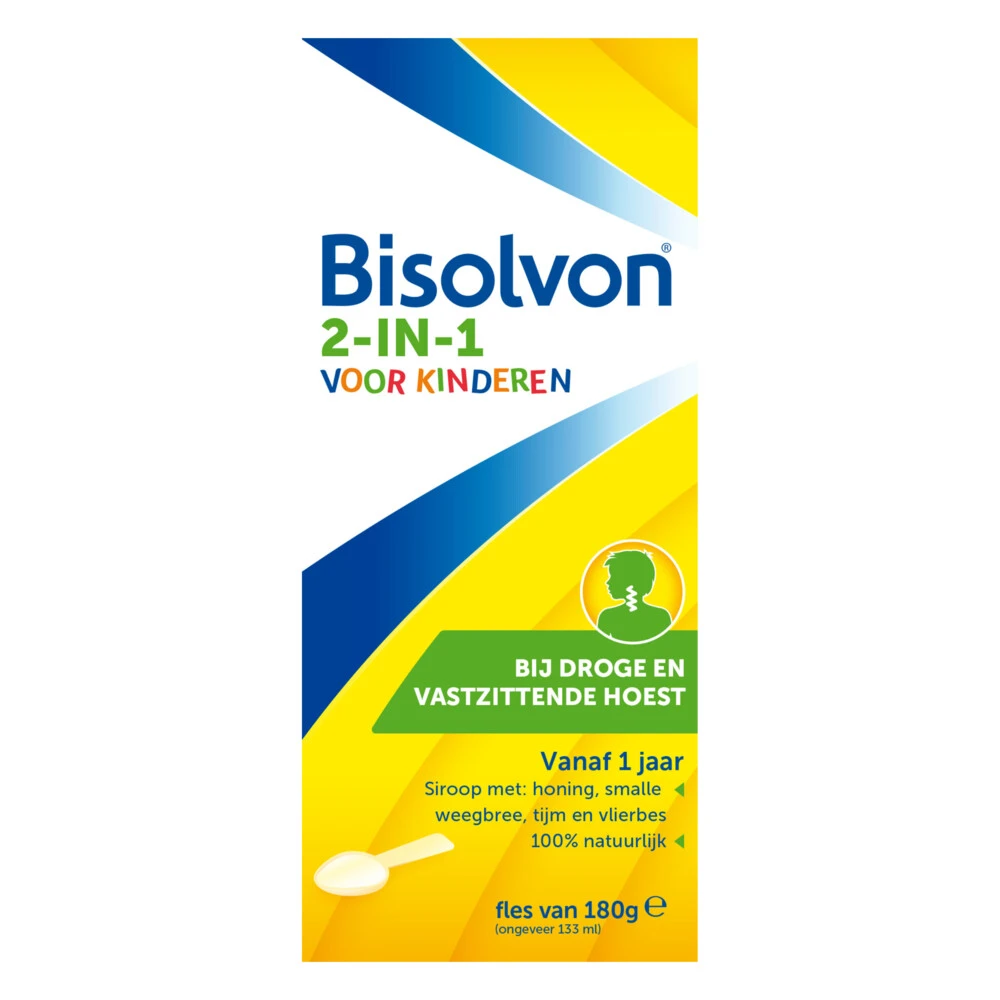 Bisolvon Hoestsiroop 2-in-1 Kind 1 Bisolvon Hoestsiroop 2-in-1 Kind