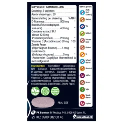 3x Lucovitaal D-Mannose Cranberry Blaasfunctie -Gezondheidsproducten Winkel 996841 3