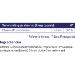 Vitakruid B3 Niacinamide 500 Mg -Gezondheidsproducten Winkel 1024009 5