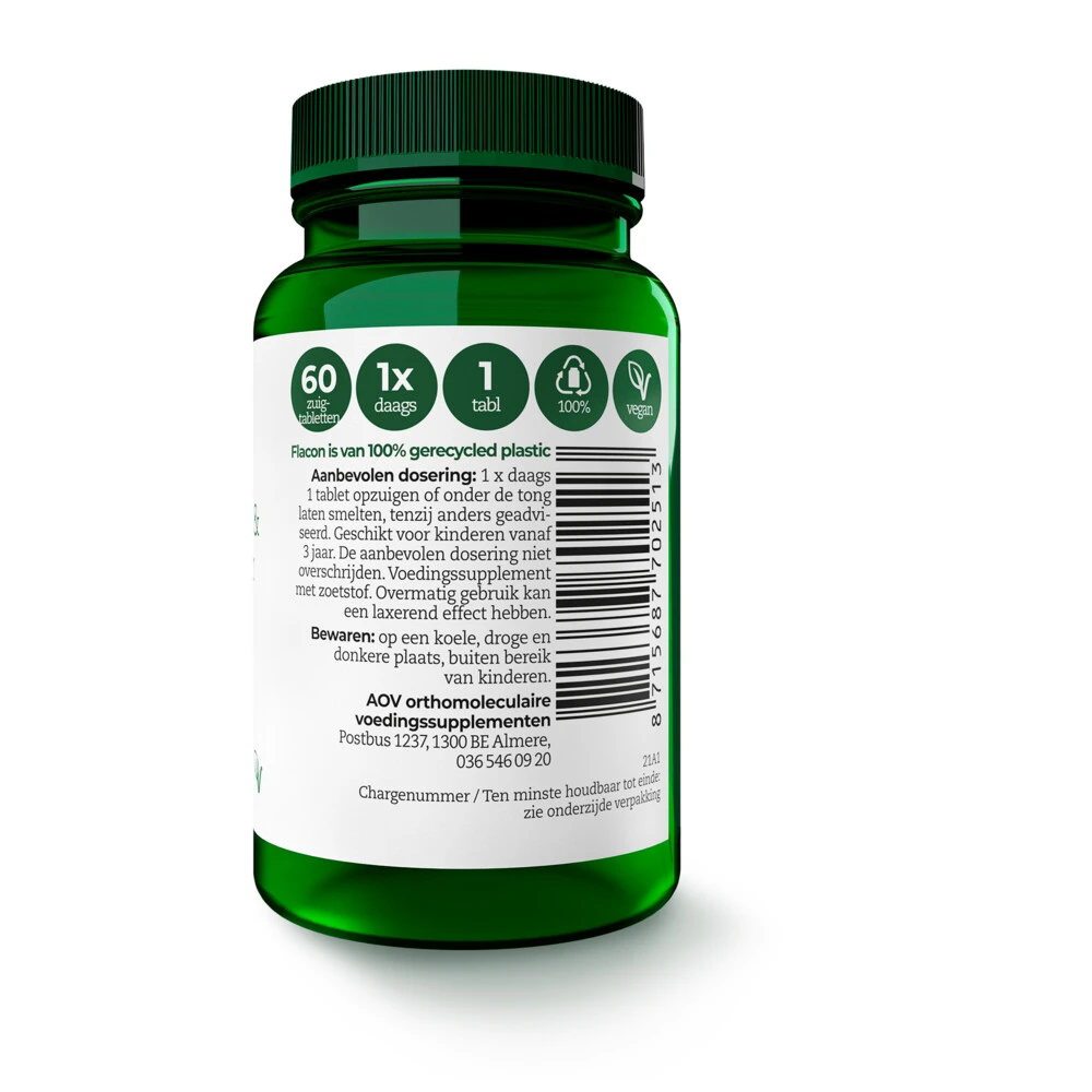 AOV 251 Dibencozide & Foliumzuur (1.500 Mcg) 2 AOV 251 Dibencozide & Foliumzuur (1.500 Mcg) - Afbeelding 2