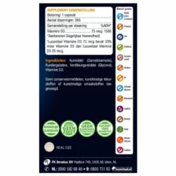 3x Lucovitaal Vitamine D3 D3 75mcg (3000IE) Forte -Gezondheidsproducten Winkel 1067595 3