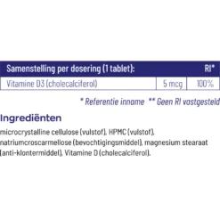 Vitakruid Vitamine D3 - 5 Mcg -Gezondheidsproducten Winkel 727782 4