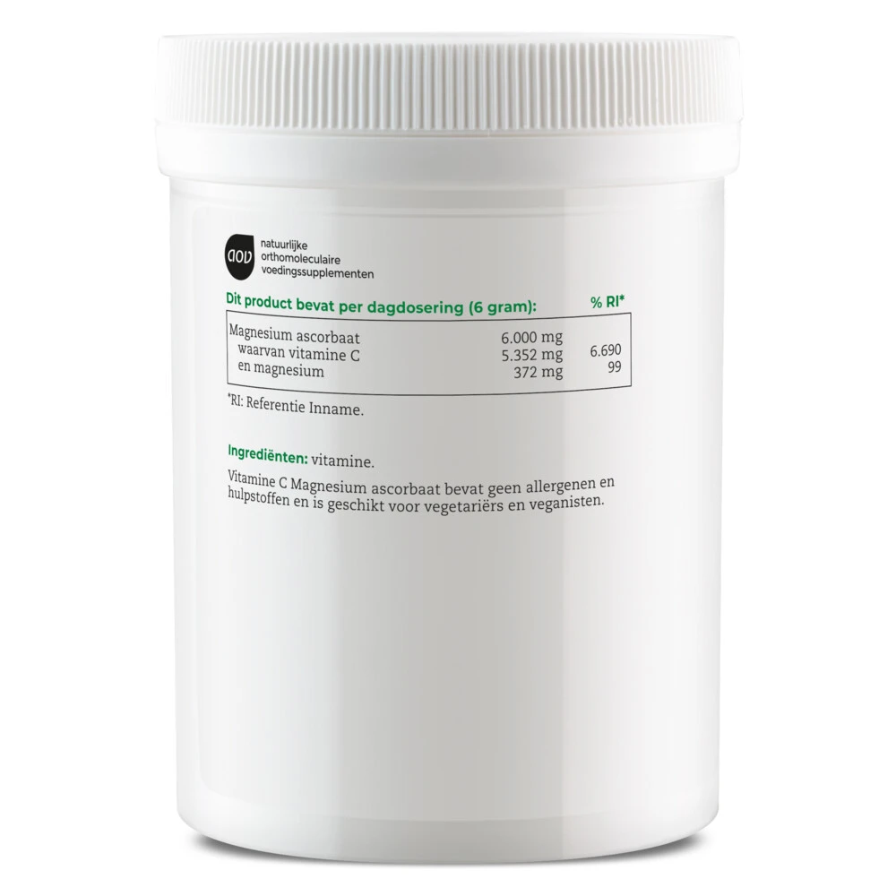AOV 332 Vitamine C Magnesium Ascorbaat 2 AOV 332 Vitamine C Magnesium Ascorbaat - Afbeelding 2